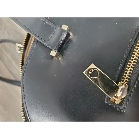 Kate Spade Black Crossbody/ Medium Satchel In Black. VGUC - Picture 4 of 12